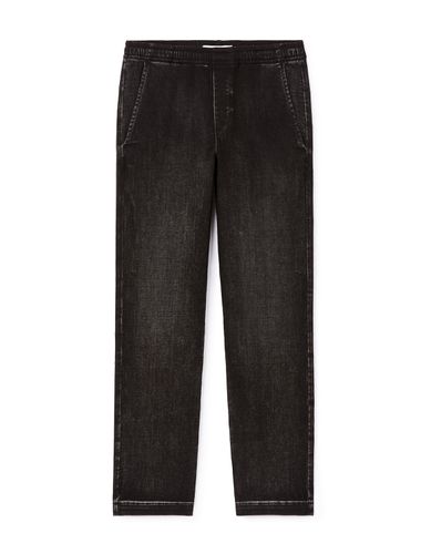 Jean straight coton stretch c15 - noir - camaieu - Modalova