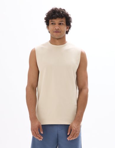 Débardeur regular uni - beige - camaieu - Modalova