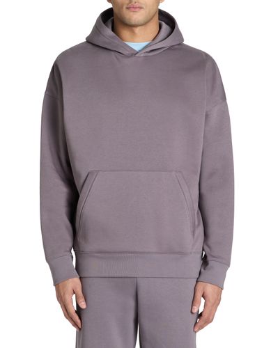 Sweat oversize à capuche 100% coton - gris - camaieu - Modalova