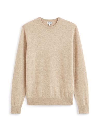 Pull 100% cachemire col rond - beige - camaieu - Modalova