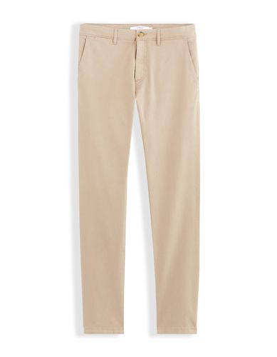 Pantalon chino slim 100% coton stretch - beige - camaieu - Modalova