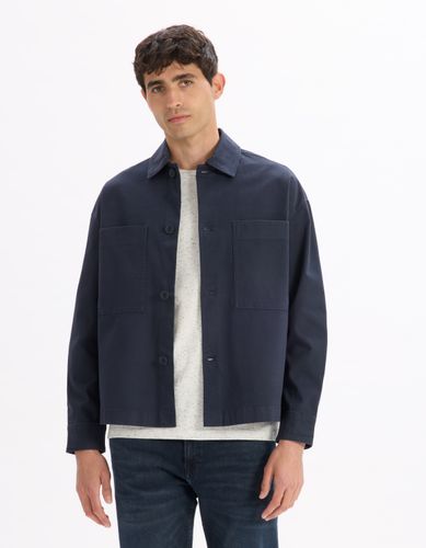 Surchemise 2 poches coton stretch - camaieu - Modalova