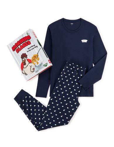 Coffret pyjama corn flakes - marine - camaieu - Modalova