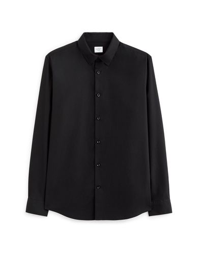 Chemise regular en coton - noir - camaieu - Modalova