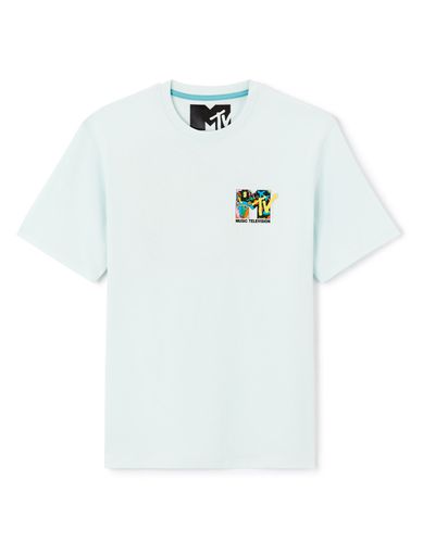 MTV - T-shirt bleu - camaieu - Modalova