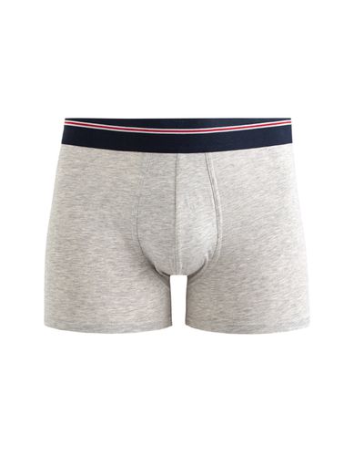 Boxer en coton stretch - gris chiné - camaieu - Modalova