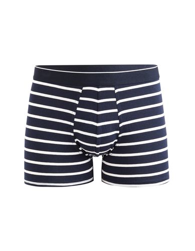 Boxer en coton stretch - marine - camaieu - Modalova