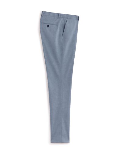 Pantalon de costume slim - bleu chambray - camaieu - Modalova