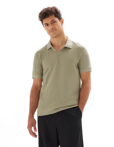 Polo regular en maille gaufré - camaieu - Modalova