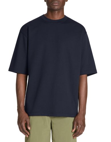 T-shirt oversize col rond - marine - camaieu - Modalova
