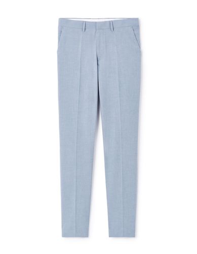 Pantalon de costume slim stretch - bleu - camaieu - Modalova