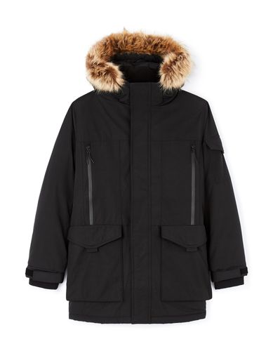 Parka grand froid à capuche - noir - camaieu - Modalova