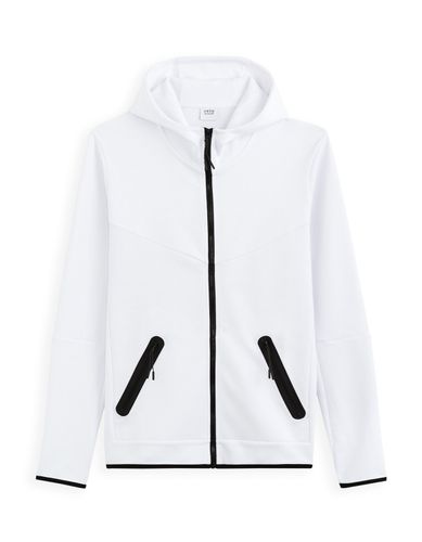 Veste zippée à capuche - blanc - camaieu - Modalova