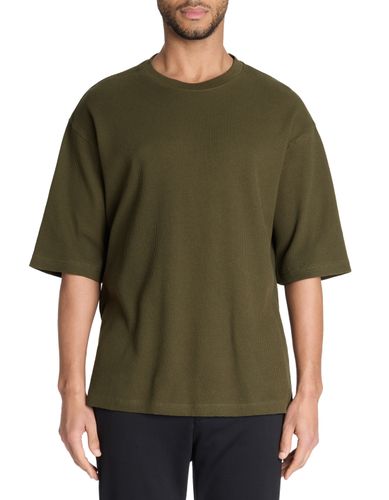 T-shirt oversize col rond 100% coton - camaieu - Modalova