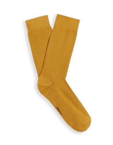 Chaussettes hautes colorées - jaune - camaieu - Modalova