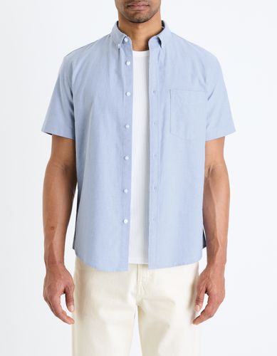 Chemisette regular en coton - bleu - camaieu - Modalova