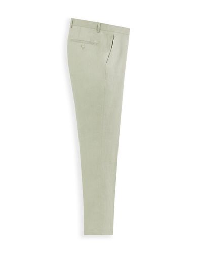 Pantalon de costume slim en lin - camaieu - Modalova