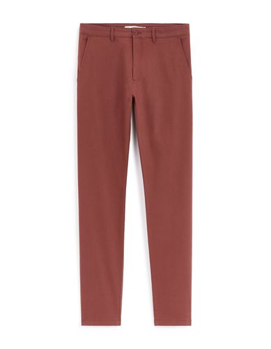 Pantalon chino slim coton stretch - bordeaux - camaieu - Modalova