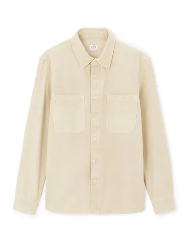 Chemise regular en jean - beige - camaieu - Modalova