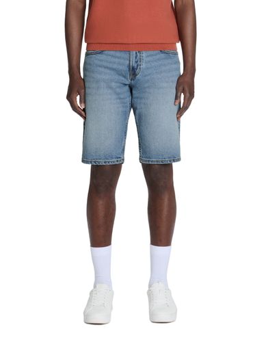 Bermuda en jean coton stretch - bleu délavé - camaieu - Modalova