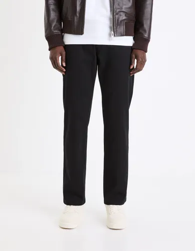 Pantalon chino straight en coton stretch - camaieu - Modalova
