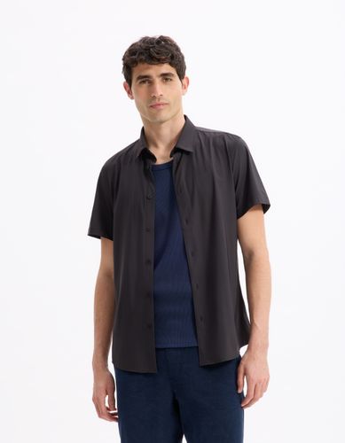 Chemisette slim stretch - noir - camaieu - Modalova