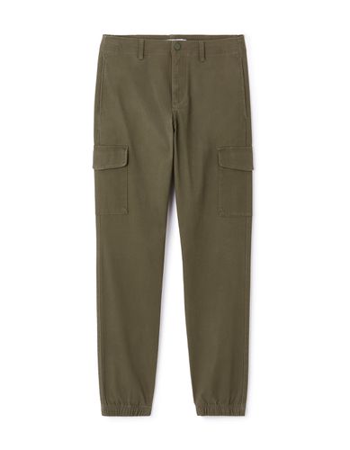 Pantalon cargo slim coton stretch - kaki - camaieu - Modalova