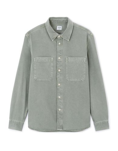 Chemise regular en jean - kaki - camaieu - Modalova