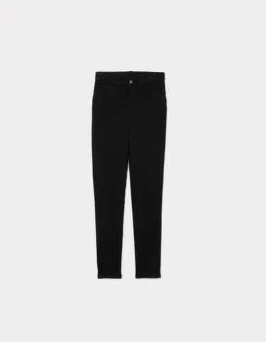 Pantalon slim taille haute - noir - camaieu - Modalova