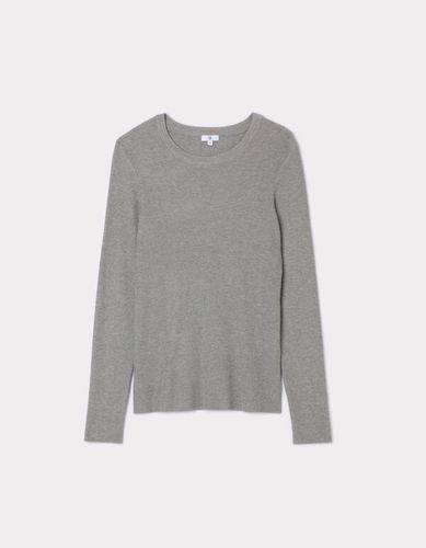 Pull côtelé à manches longues - gris clair - celio - Modalova