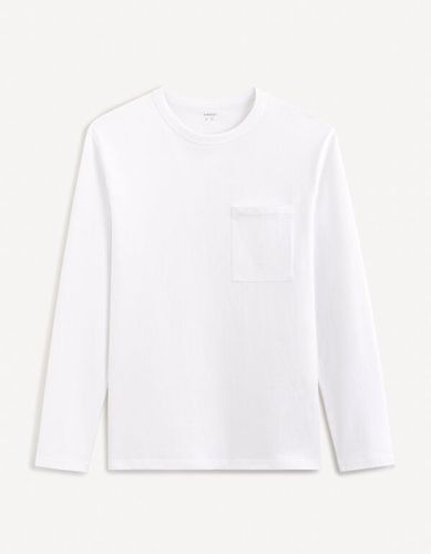 T-shirt boxy en coton - blanc - celio - Modalova