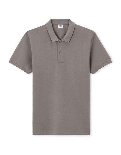 Polo straight piqué en coton - gris - celio - Modalova