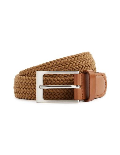 Ceinture tréssée - marron - camaieu - Modalova