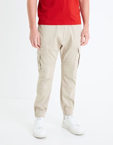 Pantalon cargo regular - beige - celio - Modalova