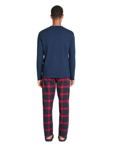 Pyjama pantalon coton - rouge - camaieu - Modalova