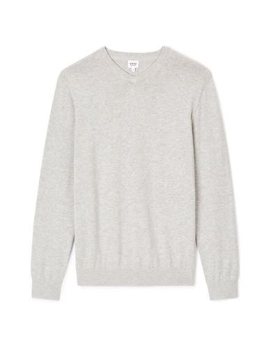 Pull col v 100% coton - gris chine - celio - Modalova