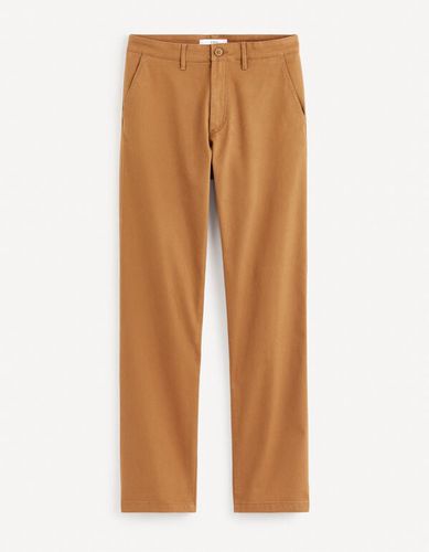 Pantalon chino straight - caramel - celio - Modalova