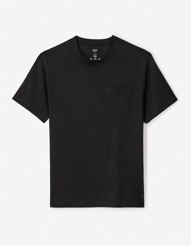 T-shirt col rond Coolmax - noir - celio - Modalova