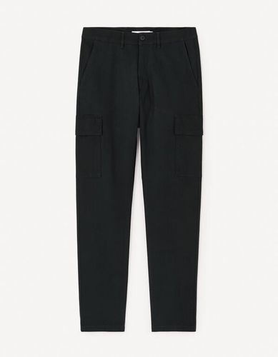 Pantalon cargo slim - noir - celio - Modalova