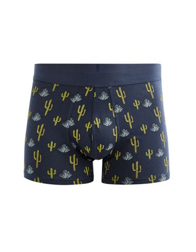 Boxer à motifs cactus - marine - celio - Modalova