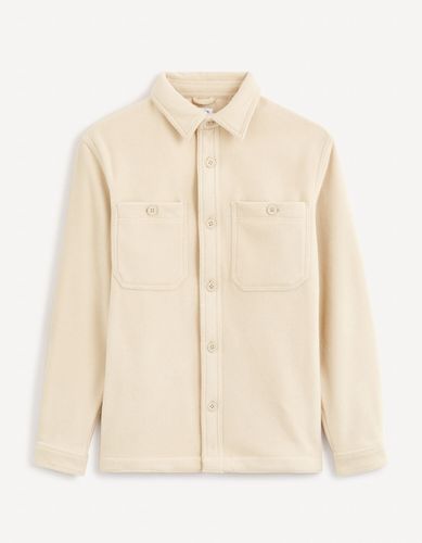 Surchemise polaire - beige - celio - Modalova