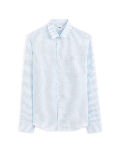 Chemise regular en lin - bleu clair - camaieu - Modalova