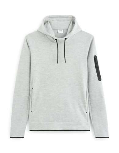 Sweat à capuche skinny - gris - camaieu - Modalova