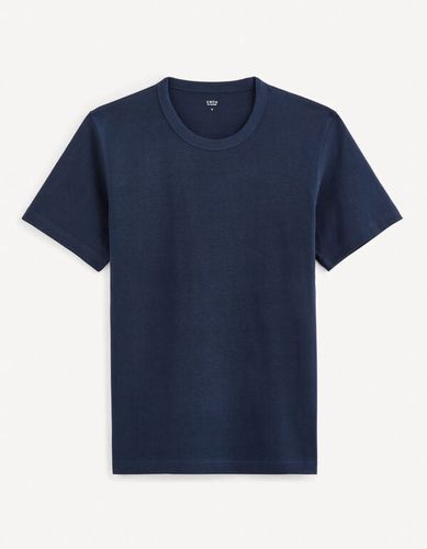 T-shirt boxy en coton - marine - celio - Modalova