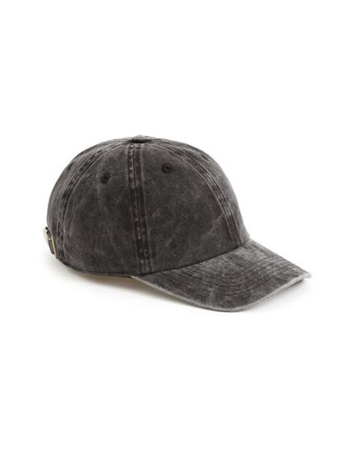 Casquette 100% coton lavé - noir - camaieu - Modalova