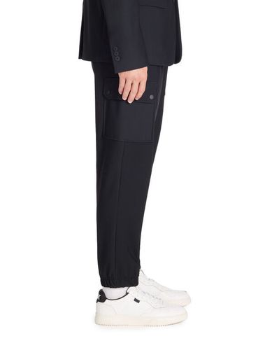 Pantalon cargo slim stretch - noir - camaieu - Modalova