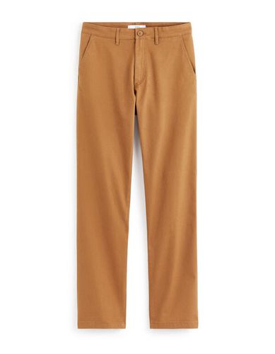 Pantalon chino straight en coton stretch - camaieu - Modalova