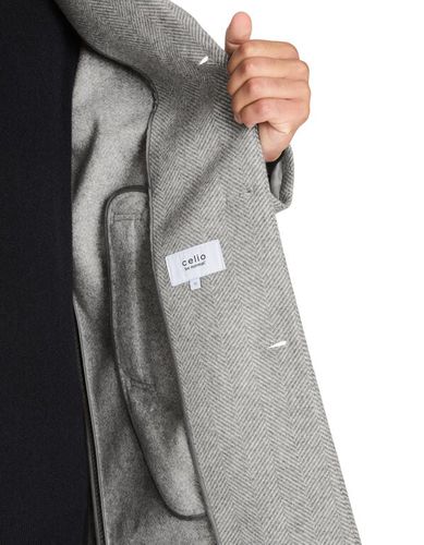 Manteau chevrons non doublé - gris - camaieu - Modalova