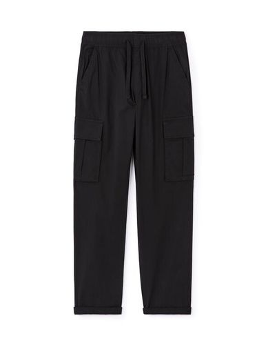 Pantalon cargo straight - noir - camaieu - Modalova