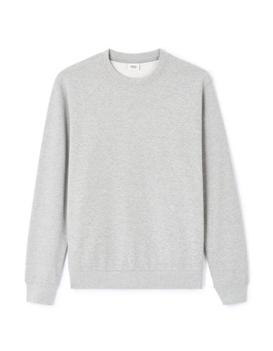 Sweat col rond 100% coton - gris - camaieu - Modalova